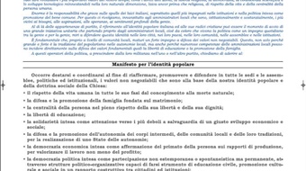 Manifesto per l'identità popolare
